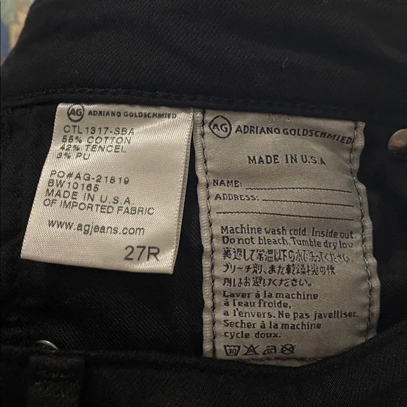 AG The Ballad Slim Boot Cut Black Jeans - Picture 9 of 9